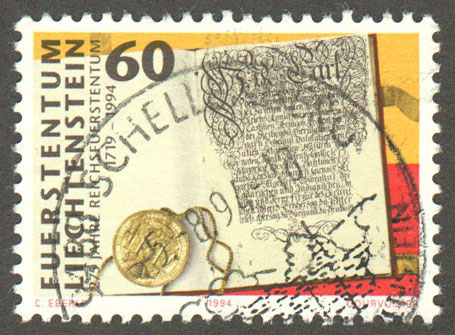 Liechtenstein Scott 1019 Used - Click Image to Close